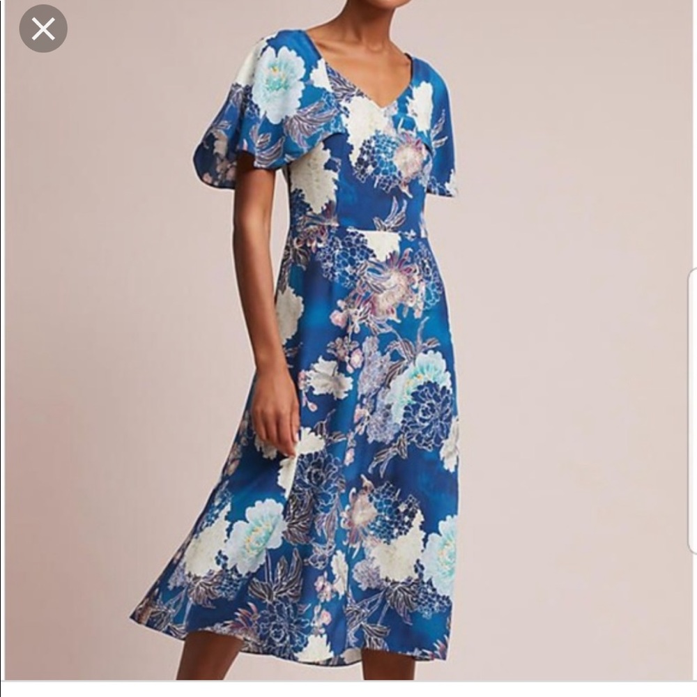 Anthropologie midi dress excellent condition
